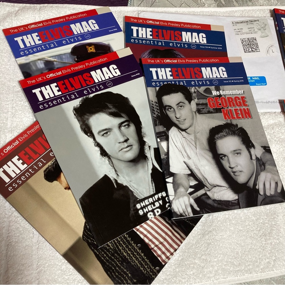 The Elvis Mag; essential Elvis, UK, issues 98-106, quality printing, collectible